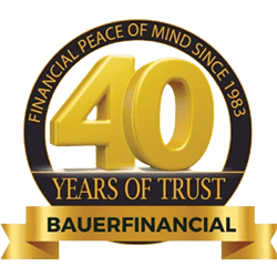 Financial Peace of Mind Since 1983 - Years of Trust -BauerFinancial